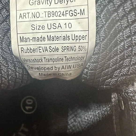 Women’s Black Athletic Shoes size 10 - Picture 5 of 5